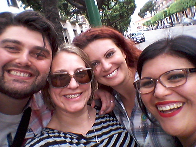 People smiling in a photo