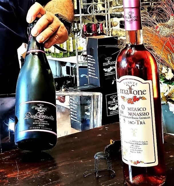 A hand holding a bottle of wineDescription automatically generated with medium confidence